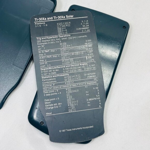 1997 Texas Instruments TI-30Xa Scientific Calculator Vintage Works New Battery - Picture 6 of 12